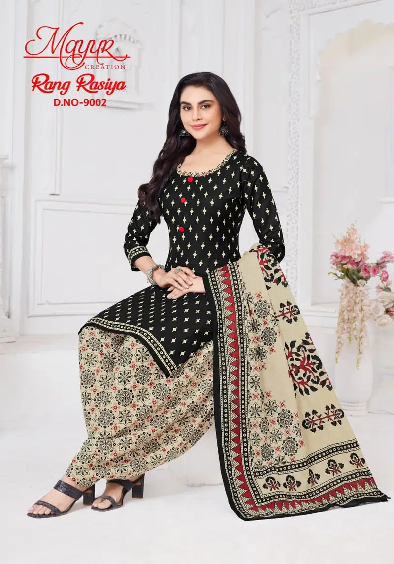 Rang Rasiya Vol 9 By Mayur Printed Cotton Printed Dress Material Orders In India